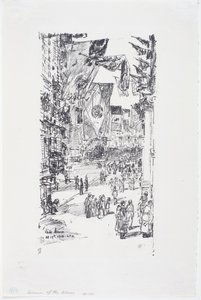 Aleja Aliantów, City Street (5th Ave) autorstwa Childe Frederick Hassam