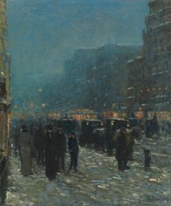 Broadway i 42nd Street autorstwa Childe Frederick Hassam
