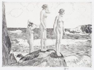 Kąpiele głębinowe autorstwa Childe Frederick Hassam
