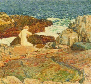 Basen na wschodnim cyplu autorstwa Childe Frederick Hassam