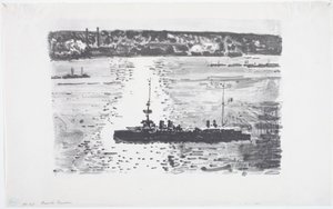 Francuski krążownik (lit) autorstwa Childe Frederick Hassam