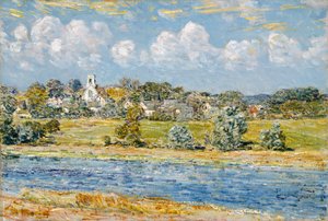 Krajobraz w Newfields, New Hampshire autorstwa Childe Frederick Hassam
