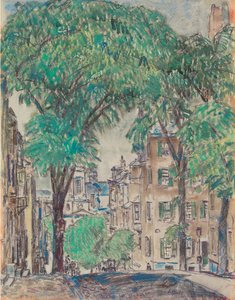 Mount Vernon Street, Boston autorstwa Childe Frederick Hassam