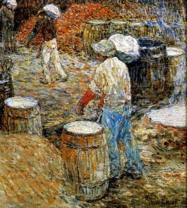 Nowy Jork, Hod Carriers autorstwa Childe Frederick Hassam