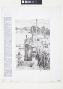 Dok Palmera (akwaforta) autorstwa Childe Frederick Hassam