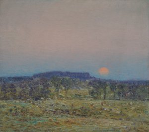 Wrześniowy wschód Księżyca autorstwa Childe Frederick Hassam
