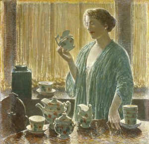Zestaw do herbaty truskawkowej autorstwa Childe Frederick Hassam