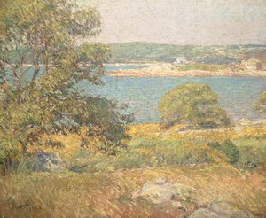 Wyspa Dziesięciu Funtów, c.1896-99 (olej na płótnie) autorstwa Childe Frederick Hassam