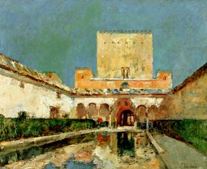 Alhambra, Granada, Hiszpania, ok. 1883 (olej na płótnie)