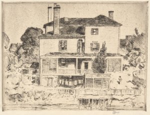 Dwór Portsmouth, 1916 autorstwa Childe Hassam
