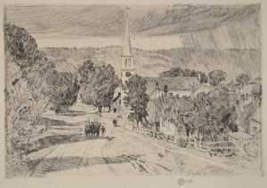 Wieś w Vermont autorstwa Childe Hassam