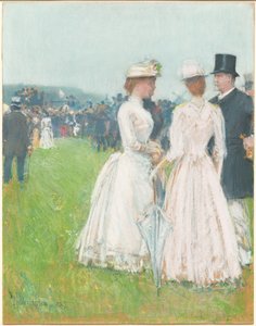 Na Grand Prix Paryża (Na Grand Prix Paryża) autorstwa Childe Hassam