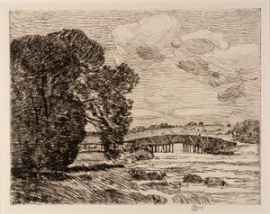 Most w Old Lyme autorstwa Childe Hassam