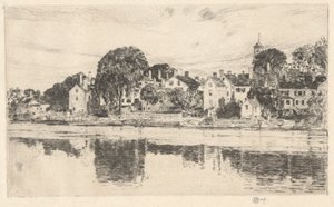 Kominy, Portsmouth, 1915 autorstwa Childe Hassam