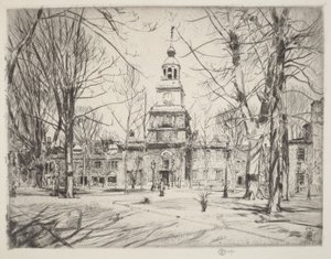 Independence Hall autorstwa Childe Hassam