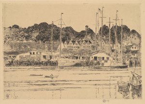 Port Wewnętrzny, Gloucester autorstwa Childe Hassam