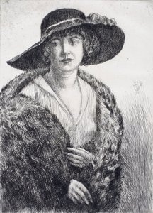 Panna Erminie Gagnon autorstwa Childe Hassam