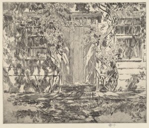 Stare drzwi, Easthampton autorstwa Childe Hassam