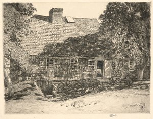 Old Mulford House, Easthampton, 1926 autorstwa Childe Hassam