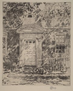 Drzwi w Portsmouth autorstwa Childe Hassam
