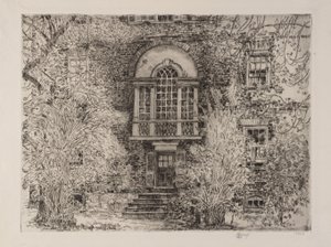 Wiosna w Annapolis (ogród Chase House) autorstwa Childe Hassam
