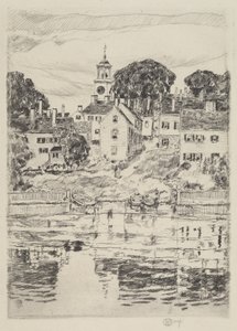 Wieża kościelna, Portsmouth autorstwa Childe Hassam