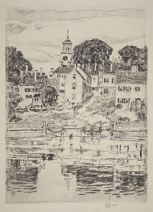 Wieża kościelna, Portsmouth autorstwa Childe Hassam