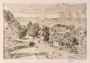 The Vermont Village (Peacham) autorstwa Childe Hassam
