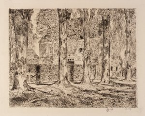 The Village Elms, Easthampton autorstwa Childe Hassam
