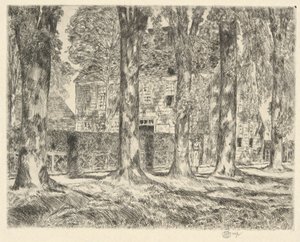Wiejskie wiązy, 1923 autorstwa Childe Hassam