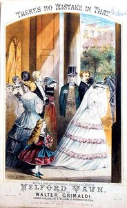 Nie ma w tym błędu, okładka muzyczna, ok. 1860 (litografia) autorstwa Childs and Harris