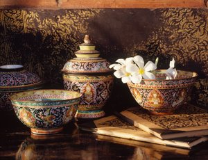 Ceramika Bencharong (ceramiczna) autorstwa Chinese School