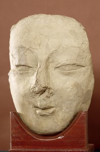 Głowa Buddy, Khotan, IV-V w. (stiuk)