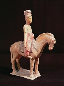 Cavalier, dynastia Tang (618-906) (ceramika)
