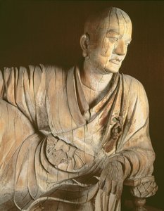 Figura lohan, dynastia Yuan (1260-1368) (drewno)