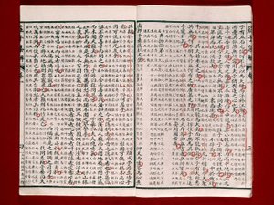 Strona z Księgi Poezji Chuang-Tzu (tusz na papierze) autorstwa Chinese School