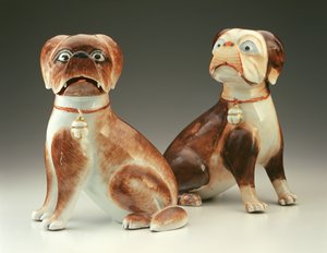 Para mopsów (porcelana)