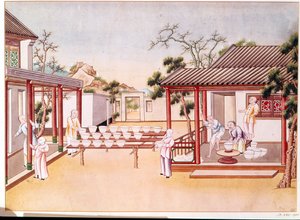 Produkcja porcelany (wc na papierze) autorstwa Chinese School