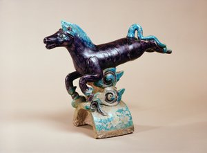 Gąsior z motywem latającego konia, Ming (ceramiczny)
