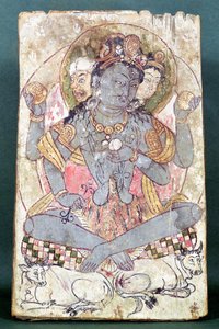 Shiva z Dandan-Willia, Hotan, ok. 500-527 pne autorstwa Chinese School