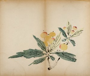 Dziesięć bambusowych odbitek studyjnych, 1643 (drzew) autorstwa Chinese School