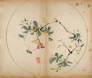 Dziesięć bambusowych odbitek studyjnych, 1643 (drewno) autorstwa Chinese School