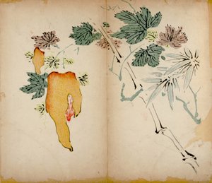 Dziesięć bambusowych odbitek studyjnych, 1643 (drewno) autorstwa Chinese School