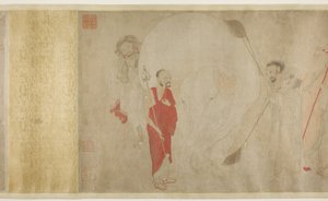 Mycie Białego Słonia, dynastia Ming autorstwa Chinese School