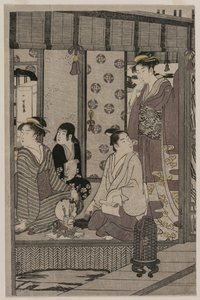 Morning Glory (z serii The Tale of Genji in Elegant Modern Dress) autorstwa Chobunsai Eishi