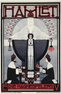 Hamlet par Lebeau, Chris (1878-1945). Litografia kolorowa, rozmiar: 121x79,3