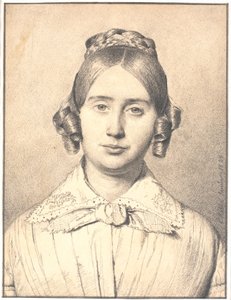 Portret żony artysty, Susanne Cecilie z domu Købke autorstwa Christen Købke