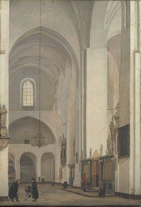 Transept katedry w Århus autorstwa Christen Købke