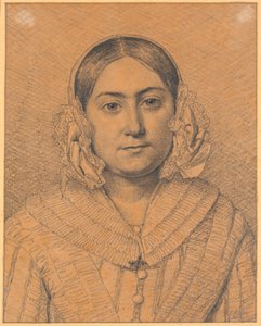 Portret Antoinette Christiane Købke autorstwa Christen Købke