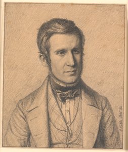 Portret brata żony artysty Christen Christensen Købke (1817-1846) autorstwa Christen Købke